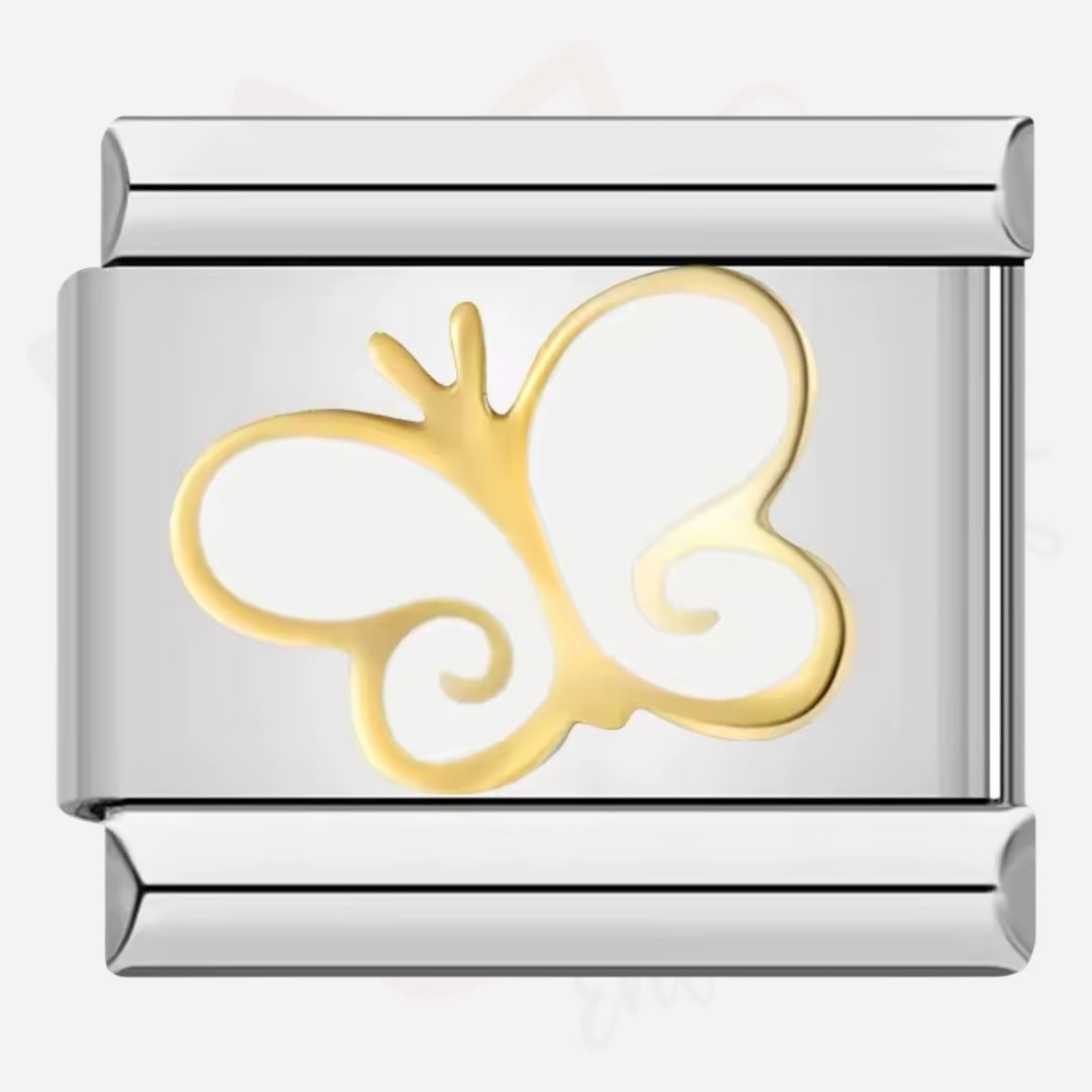 Link Italian Bracelets Charms -Silver Color-