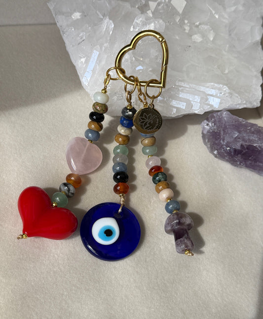 Charm para bolso - Cierre color dorado