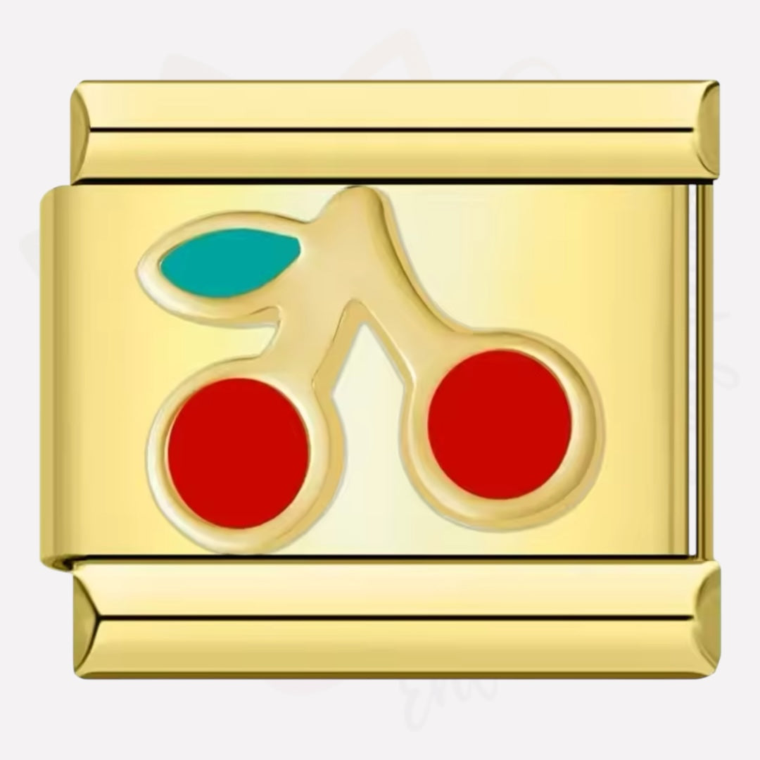 Link Italian Bracelets Charms -Gold Color-