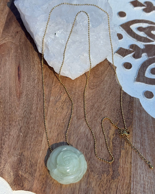 Cadenas largas de 32” en acero inoxidable 304 con colgantes de piedras naturales