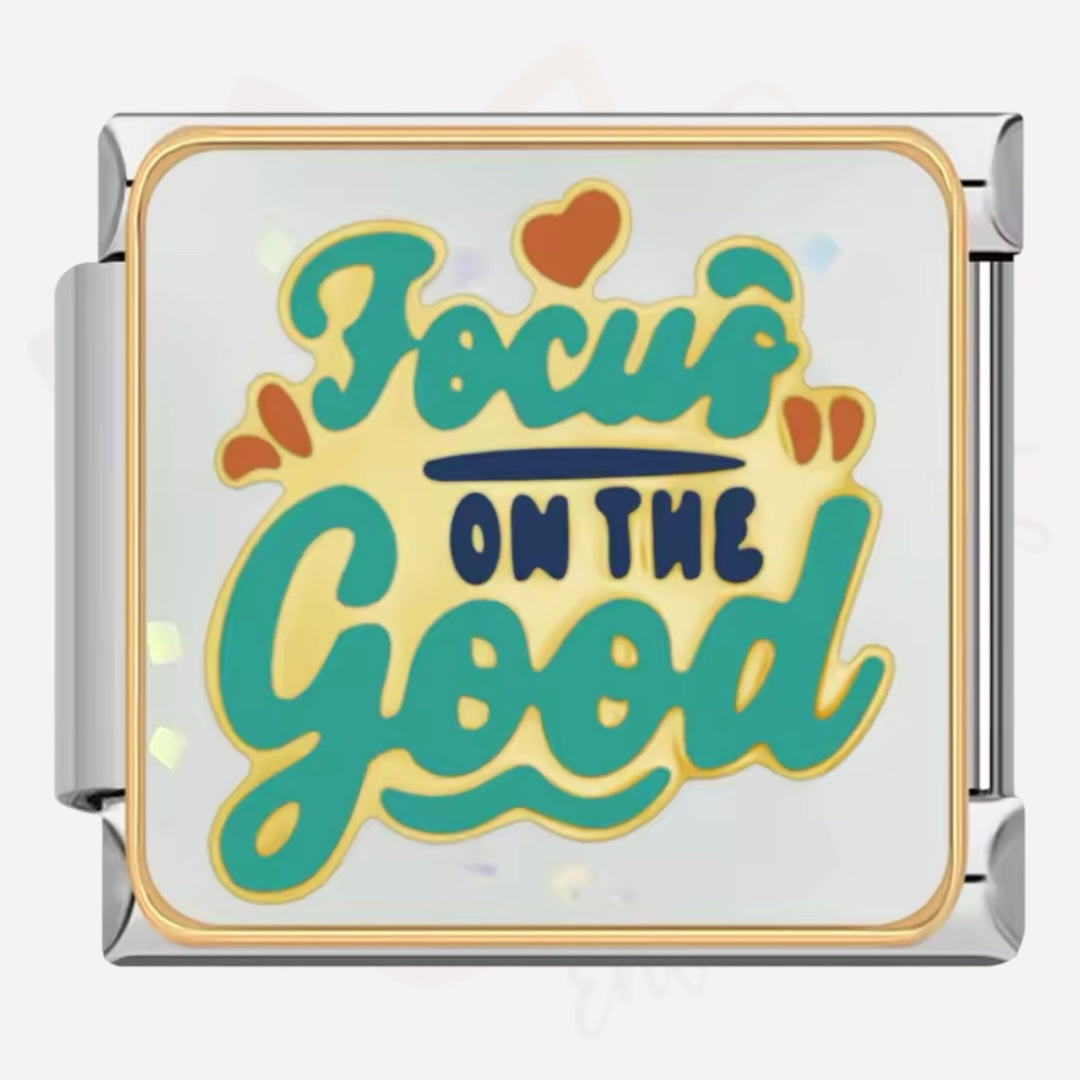 Link Italian Bracelets Charms Phrases/Words -Silver Color-