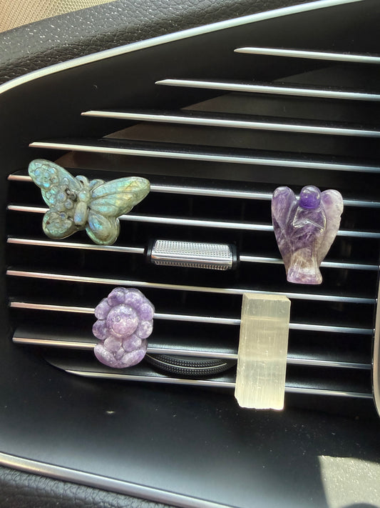 Car clips de Mariposa, Angel, Girasol y Barrita