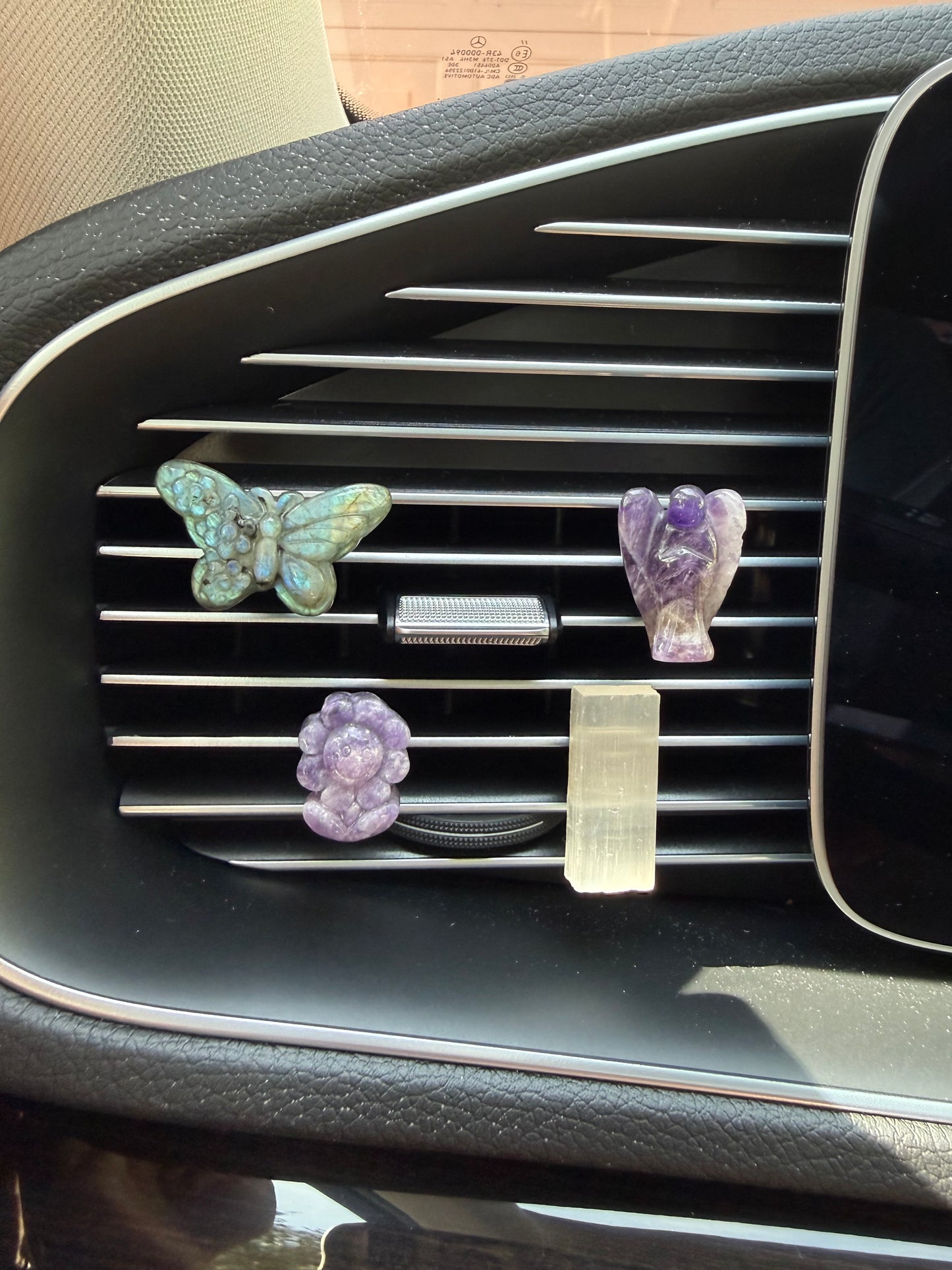 Car clips de Mariposa, Angel, Girasol y Barrita