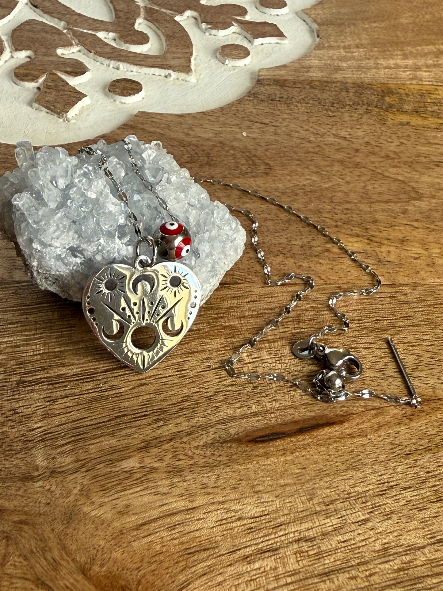 Constellation heart necklace