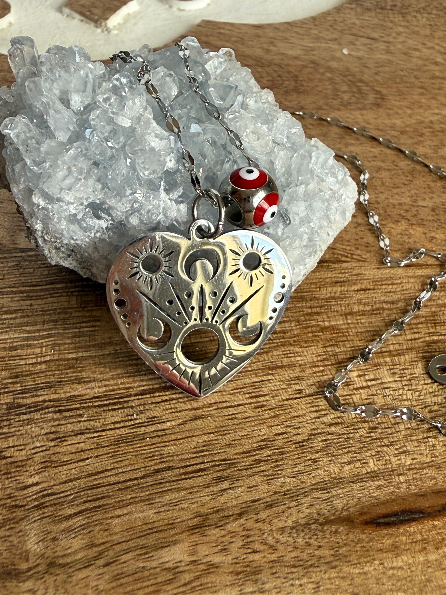 Constellation heart necklace